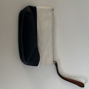 Michael Kors Blue and White clutch/wristlet.